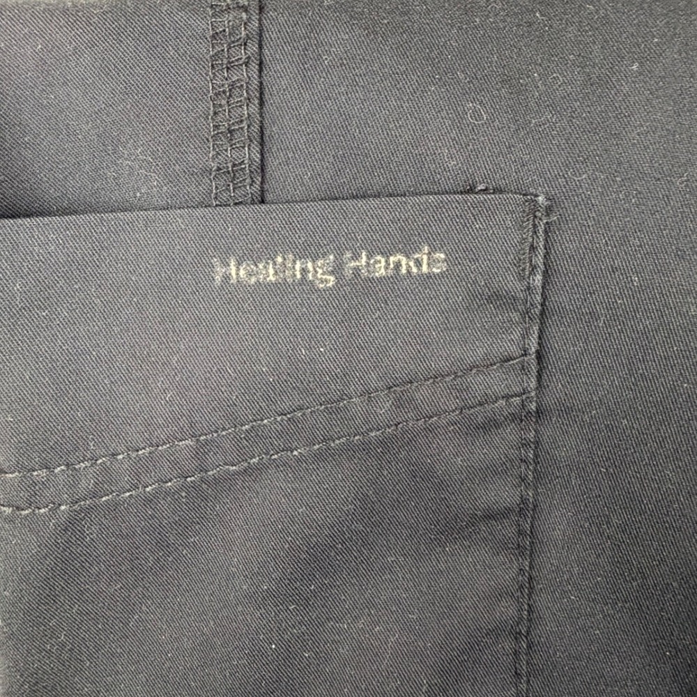 Healing Hands Purple Label Tara Black Scrub Joggers Mens Style 9233 Pockets Yoga - Picture 8 of 8